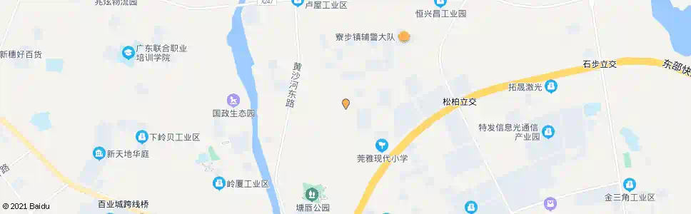 东莞向西工业区_公交站地图_东莞公交_妙搜公交查询2024