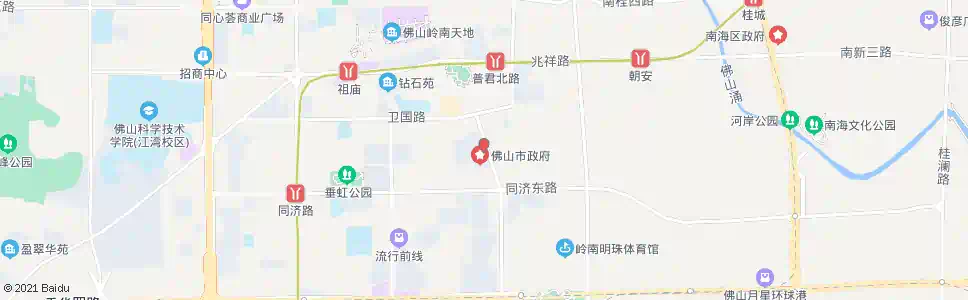 佛山荷塘市场_公交站地图_佛山公交_妙搜公交查询2024