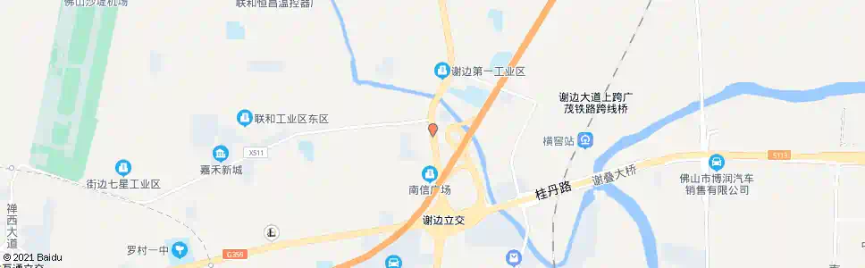 佛山机场路口_公交站地图_佛山公交_妙搜公交查询2024