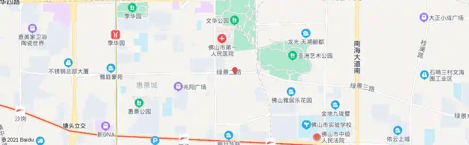 佛山绿景二路_公交站地图_佛山公交_妙搜公交查询2024