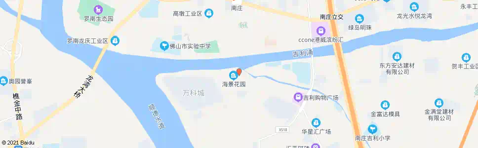 佛山吉利水闸_公交站地图_佛山公交_妙搜公交查询2024