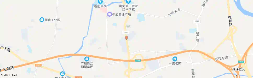 佛山嘉景华庭_公交站地图_佛山公交_妙搜公交查询2024