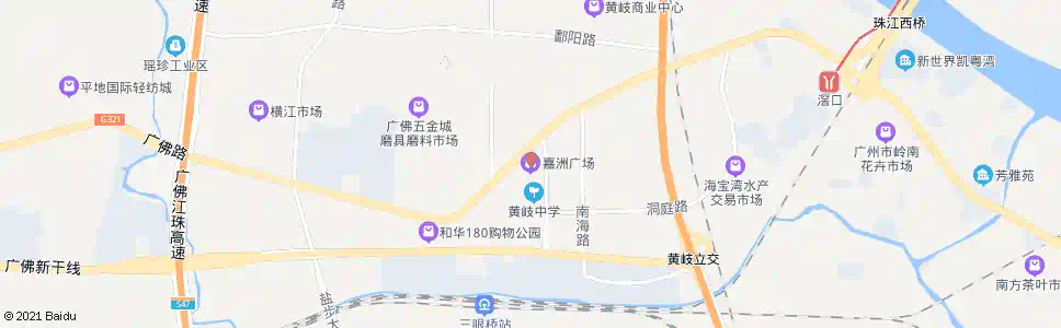 佛山嘉洲广场_公交站地图_佛山公交_妙搜公交查询2024