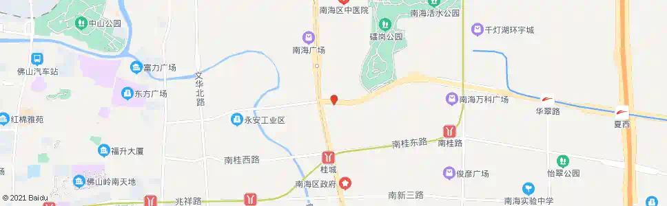 佛山交通大厦东_公交站地图_佛山公交_妙搜公交查询2024