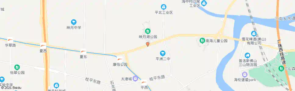 佛山桂城街道办事处(富景花园)_公交站地图_佛山公交_妙搜公交查询2024