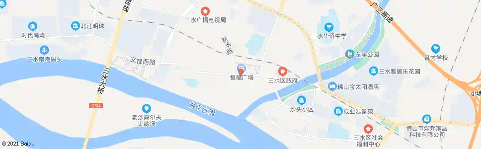 佛山西南市场_公交站地图_佛山公交_妙搜公交查询2024