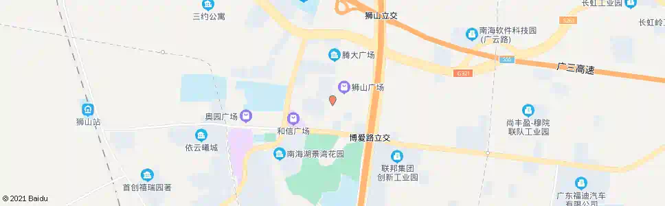 佛山狮山行政服务中心_公交站地图_佛山公交_妙搜公交查询2024