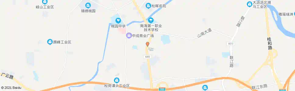 佛山松岗公园_公交站地图_佛山公交_妙搜公交查询2024