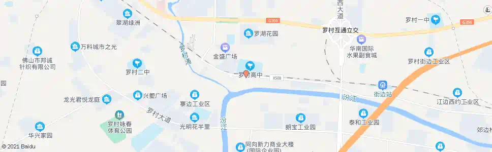 佛山寨边_公交站地图_佛山公交_妙搜公交查询2024