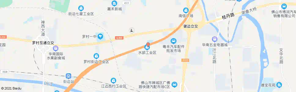 佛山水部村_公交站地图_佛山公交_妙搜公交查询2024