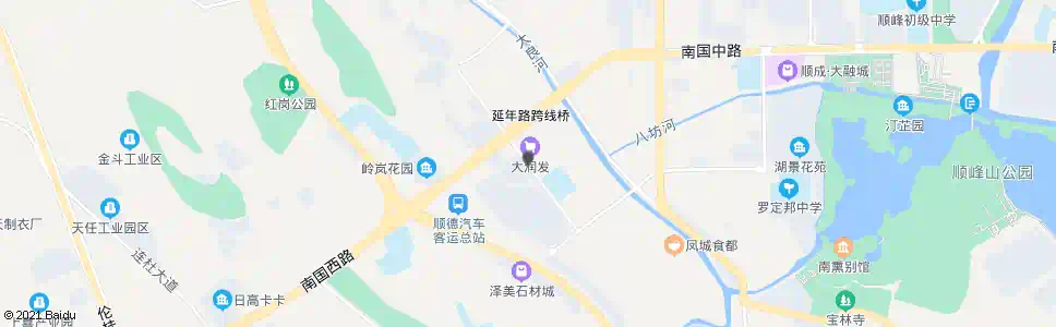 佛山大润发a站_公交站地图_佛山公交_妙搜公交查询2024