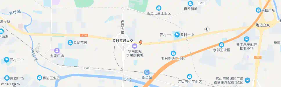 佛山沙堤路口_公交站地图_佛山公交_妙搜公交查询2024