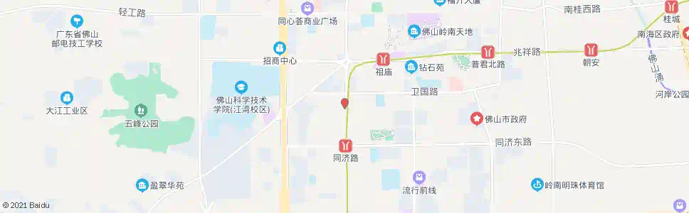 佛山建行_公交站地图_佛山公交_妙搜公交查询2024