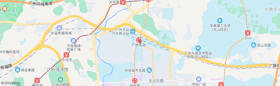 广州平步大道东_公交站地图_广州公交_妙搜公交查询2024