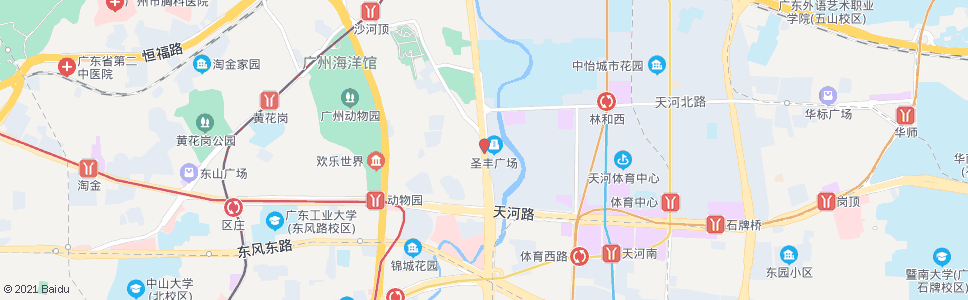 广州五一大道中_公交站地图_广州公交_妙搜公交查询2024