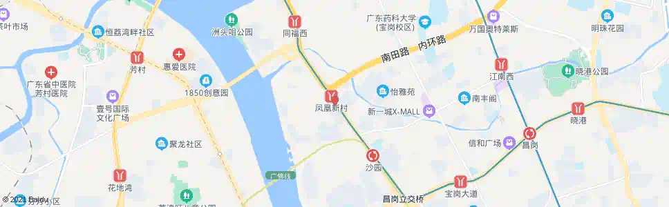 广州梅园西(地铁凤凰新村站)_公交站地图_广州公交_妙搜公交查询2024