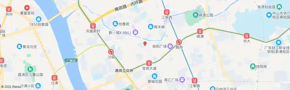 广州西基东_公交站地图_广州公交_妙搜公交查询2024