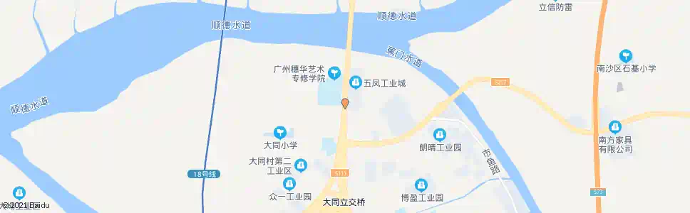 广州大同村_公交站地图_广州公交_妙搜公交查询2024