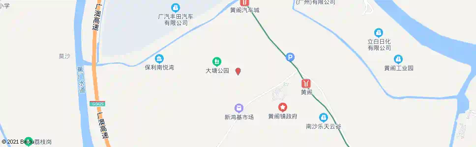 广州黄阁医院_公交站地图_广州公交_妙搜公交查询2024