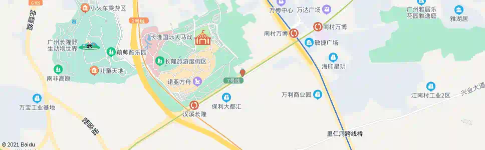 广州锦绣香江北门_公交站地图_广州公交_妙搜公交查询2024