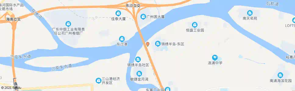 广州南浦岛总站(锦绣半岛)_公交站地图_广州公交_妙搜公交查询2024