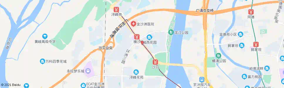 广州金沙洲路_公交站地图_广州公交_妙搜公交查询2024