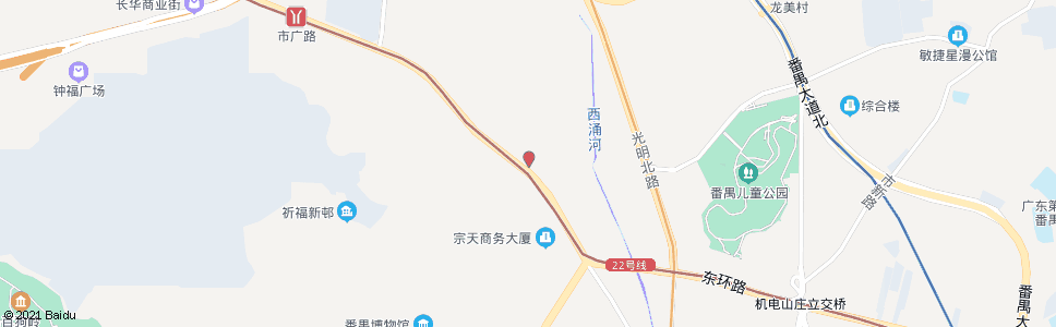 广州左边村_公交站地图_广州公交_妙搜公交查询2024
