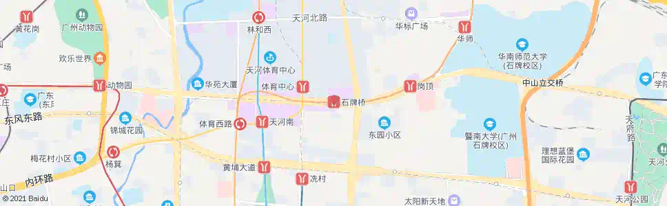 广州brt石牌桥_公交站地图_广州公交_妙搜公交查询2024