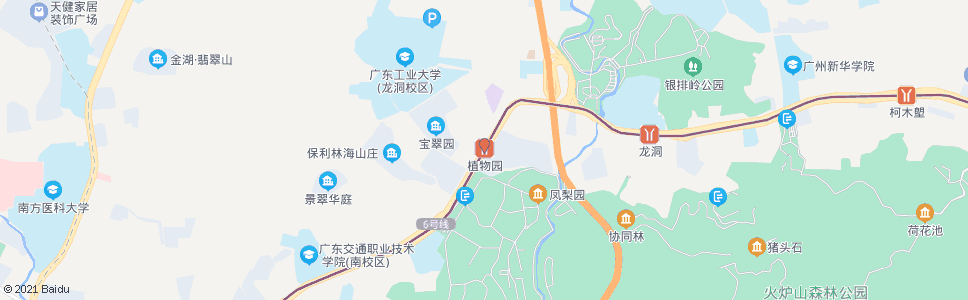 广州植物园站_公交站地图_广州公交_妙搜公交查询2024