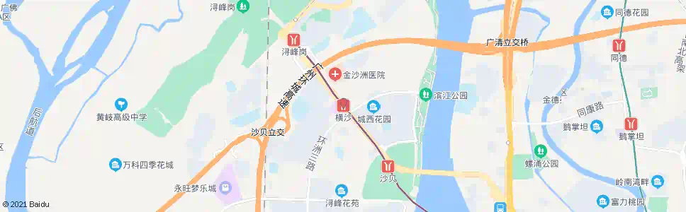 广州地铁横沙站_公交站地图_广州公交_妙搜公交查询2024