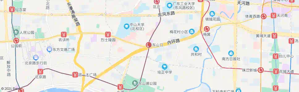 广州东山口_公交站地图_广州公交_妙搜公交查询2024