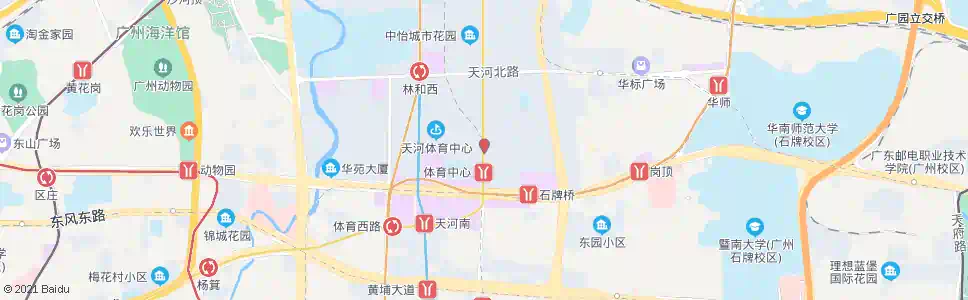 广州体育中心东门_公交站地图_广州公交_妙搜公交查询2024