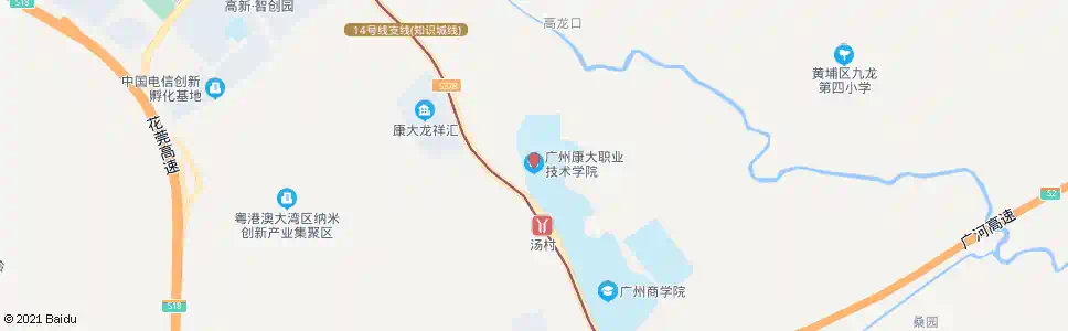 广州康大职业技术学院_公交站地图_广州公交_妙搜公交查询2024