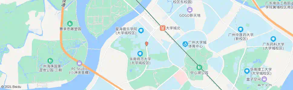 广州星海学院_公交站地图_广州公交_妙搜公交查询2024