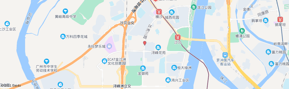 广州沙凤_公交站地图_广州公交_妙搜公交查询2024