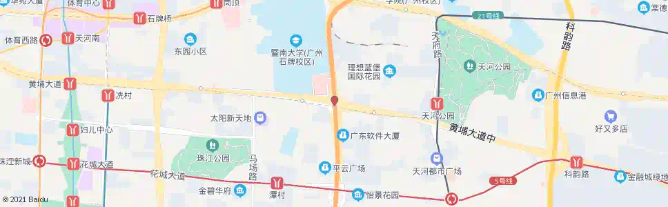 广州华侨医院(谭村)_公交站地图_广州公交_妙搜公交查询2024