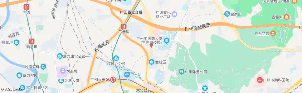 广州中医学院_公交站地图_广州公交_妙搜公交查询2024