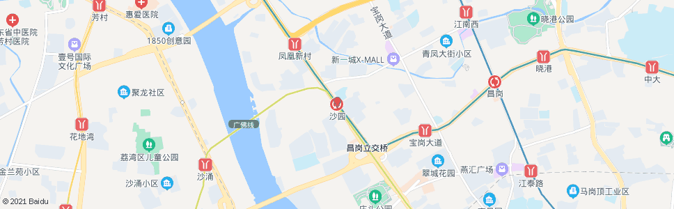 广州沙园站_公交站地图_广州公交_妙搜公交查询2024