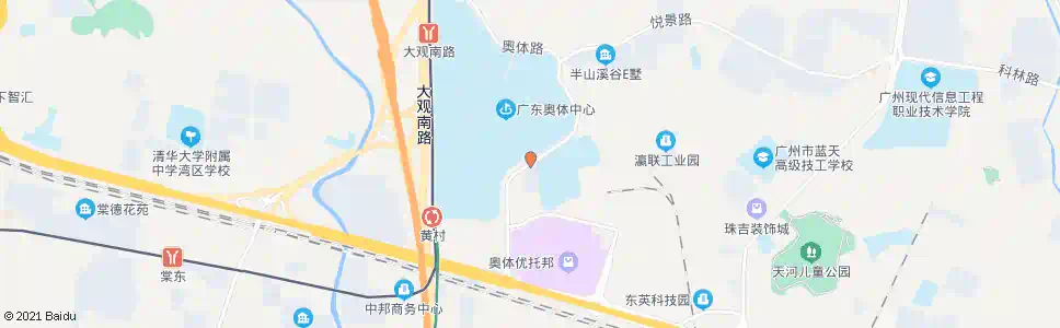 广州黄村训练基地总站_公交站地图_广州公交_妙搜公交查询2024