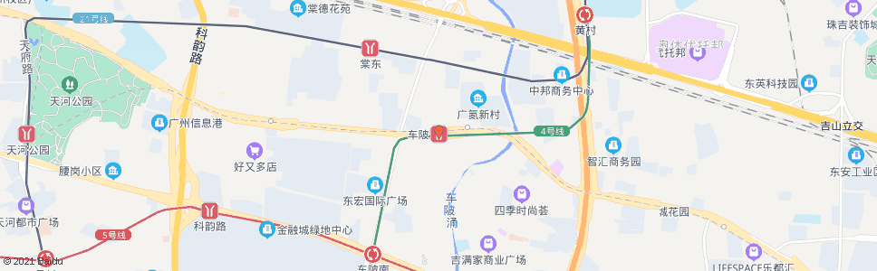 广州车陂(BRT)_公交站地图_广州公交_妙搜公交查询2024