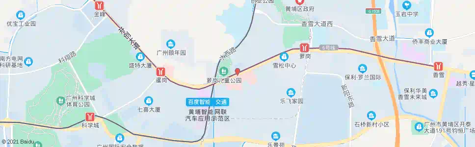 广州开创大道(中大岭南医院)_公交站地图_广州公交_妙搜公交查询2024