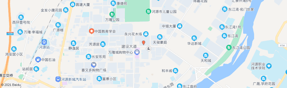 河源凯旋城(南门)_公交站地图_河源公交_妙搜公交查询2024