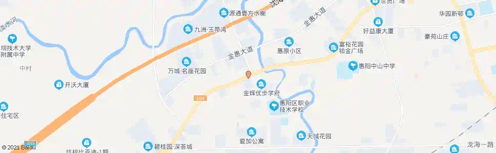 惠州白云坑桥_公交站地图_惠州公交_妙搜公交查询2024