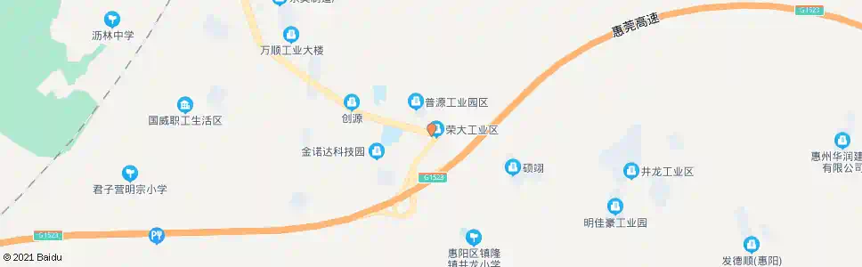 惠州大工业区南门_公交站地图_惠州公交_妙搜公交查询2024