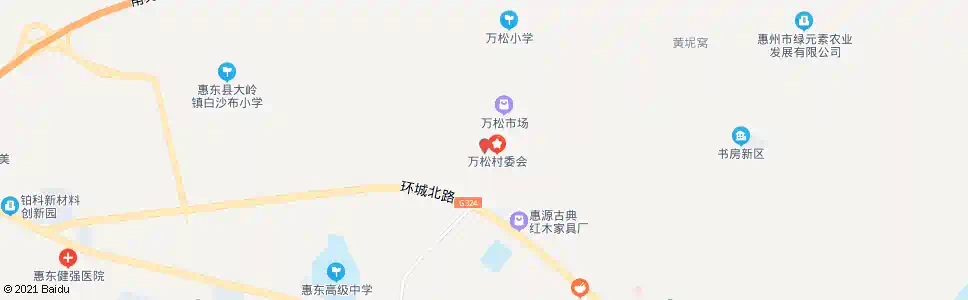 惠州万松村委_公交站地图_惠州公交_妙搜公交查询2024