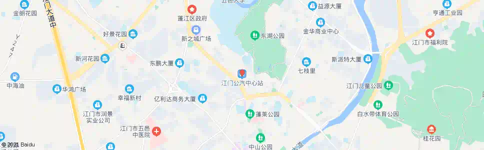 江门公汽中心站北_公交站地图_江门公交_妙搜公交查询2024