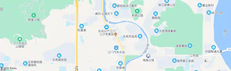 江门庙前_公交站地图_江门公交_妙搜公交查询2024