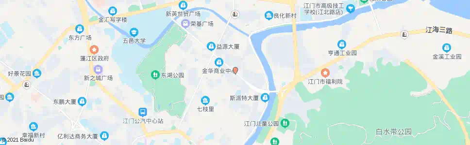 江门东华大桥北_公交站地图_江门公交_妙搜公交查询2024