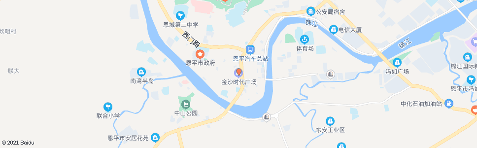 江门金沙广场2_公交站地图_江门公交_妙搜公交查询2024