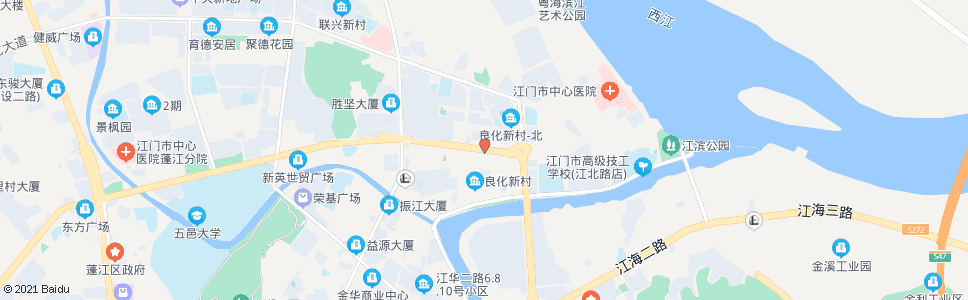 江门江门大桥北_公交站地图_江门公交_妙搜公交查询2024